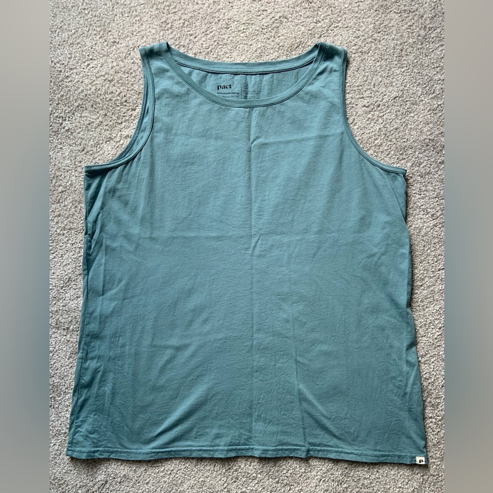 Pact Tank Top - XL - light blue EUC